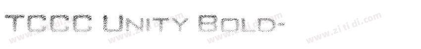 TCCC Unity Bold字体转换